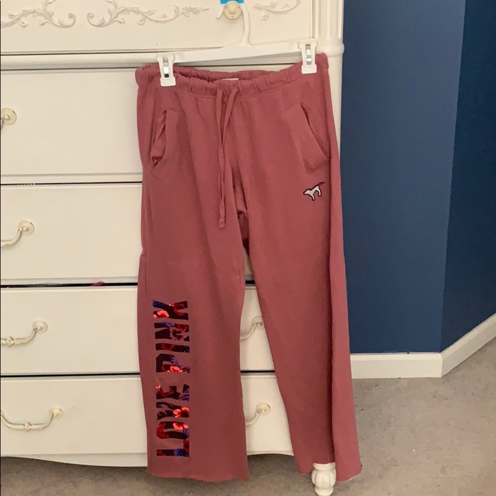 Pink sweatpants